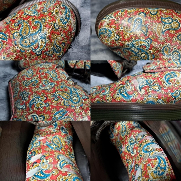 Dr Martens Jeffery Paisley Boots Womens Size 8 - Picture 6 of 7